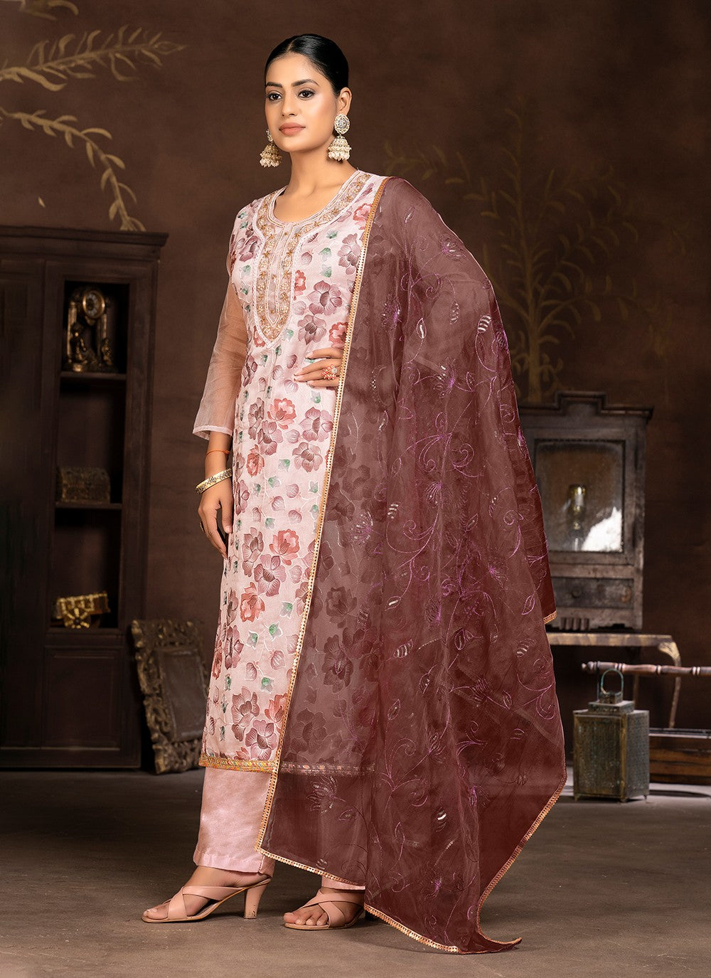 Art Silk Salwar Suit - T1990