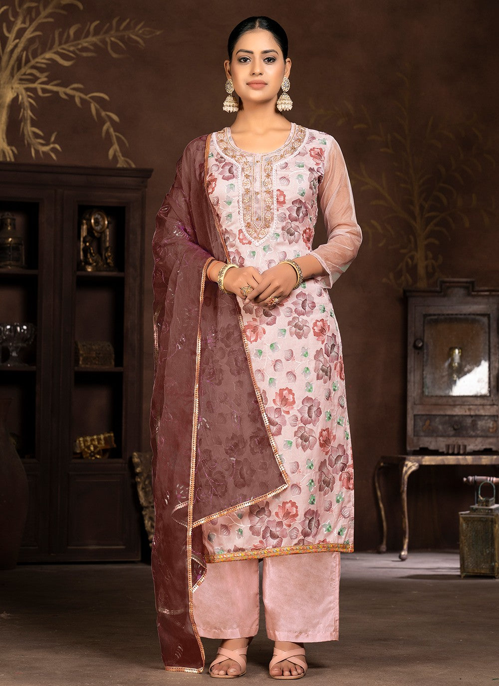 Art Silk Salwar Suit - T1990
