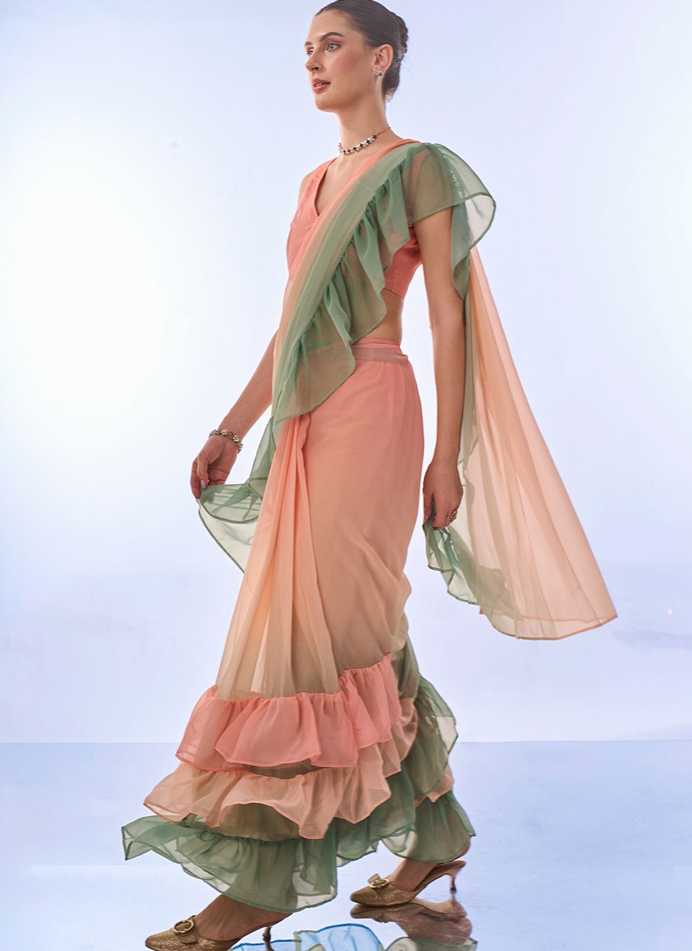 Classic Border Work Silk Saree - S8000