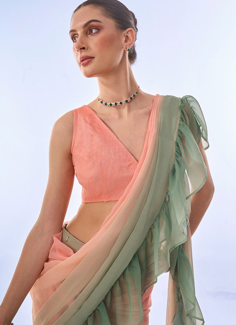 Classic Border Work Silk Saree - S8000
