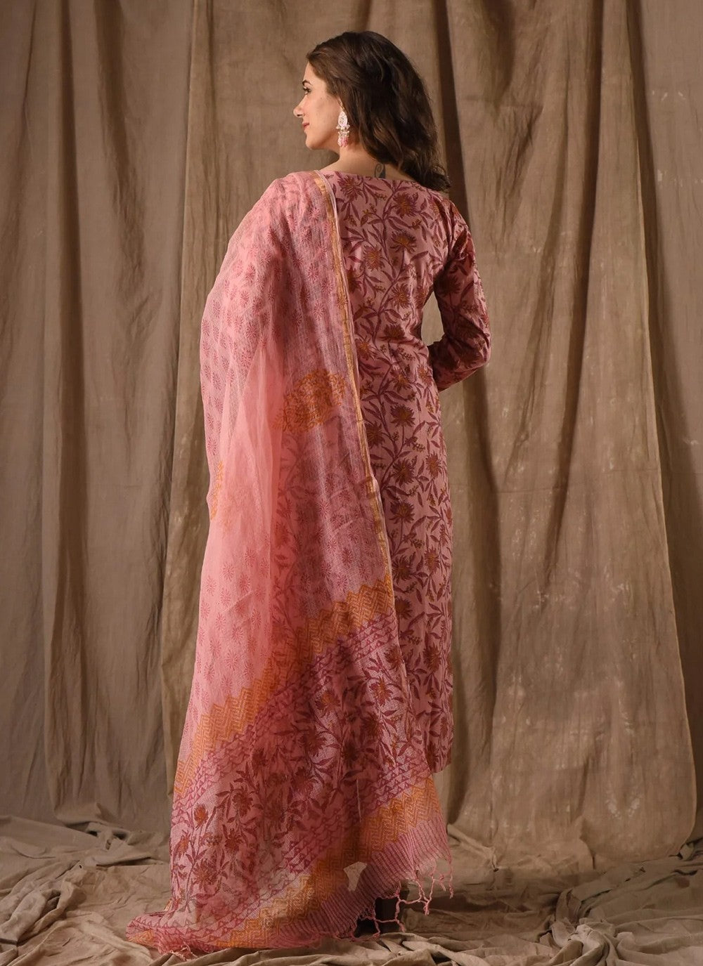 Archive Printed 316527 Peach T6751
