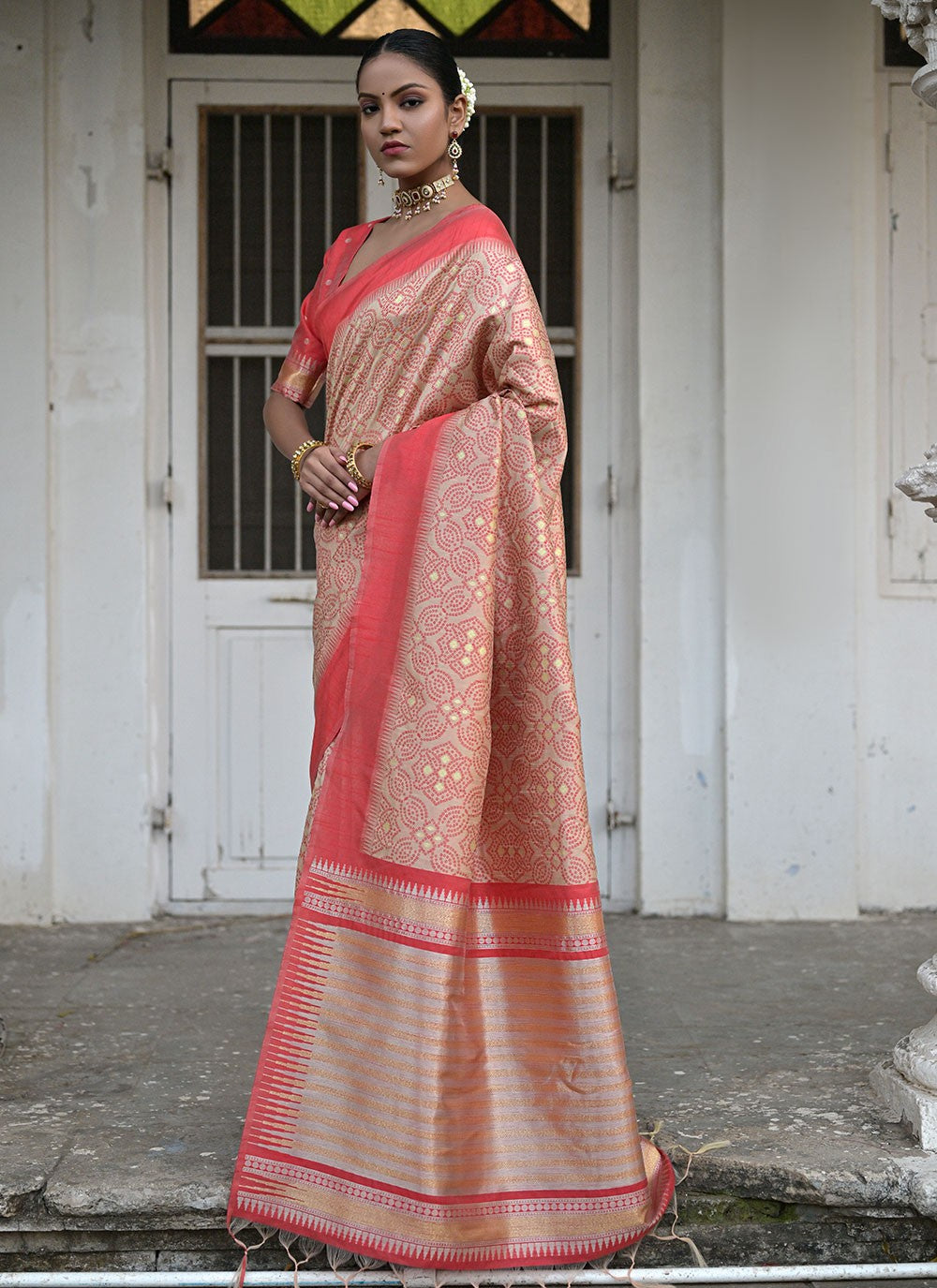 Classic Woven Raw Silk Saree - S6668
