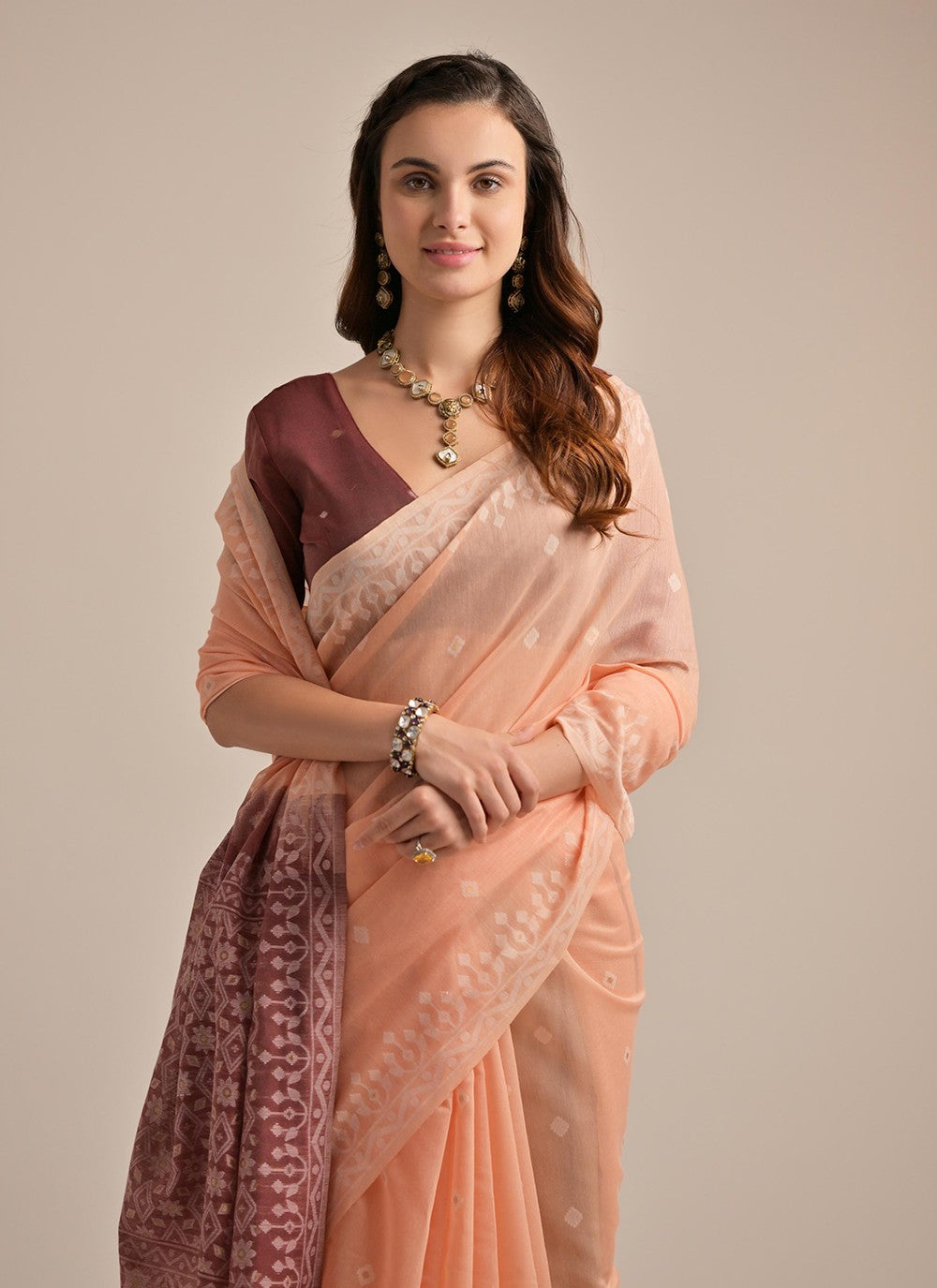 Traditional Weaving Zari Cotton Saree - S7721