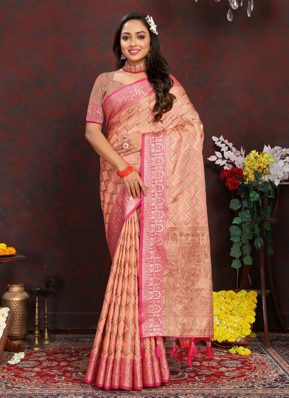 Trendy Weaving Zari Silk Saree - S5277
