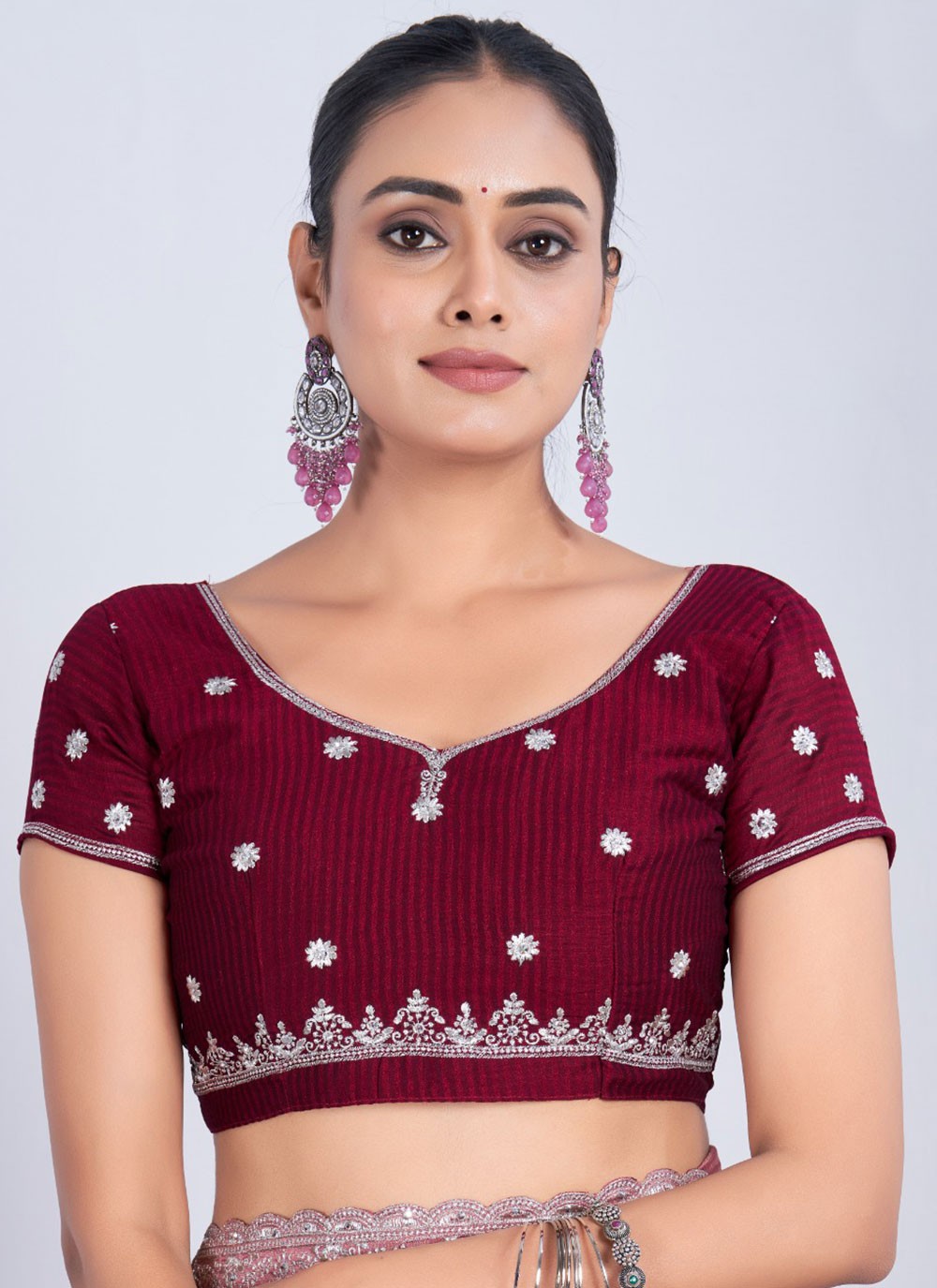 Classic Weaving Zari Rangoli Saree - S5711