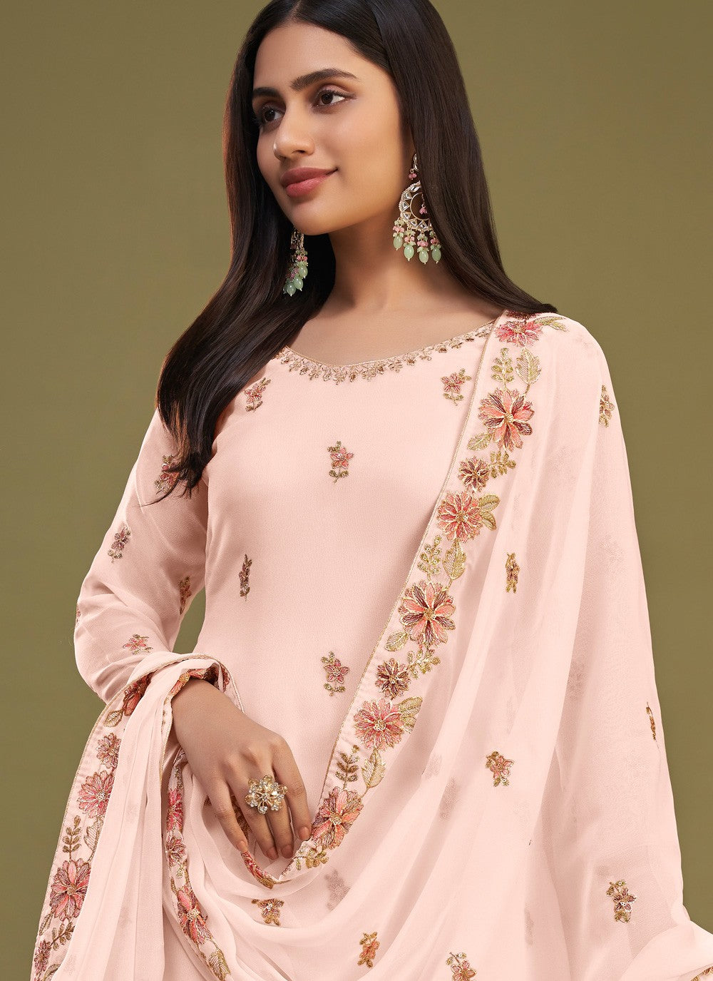 Georgette Salwar Suit - T1556