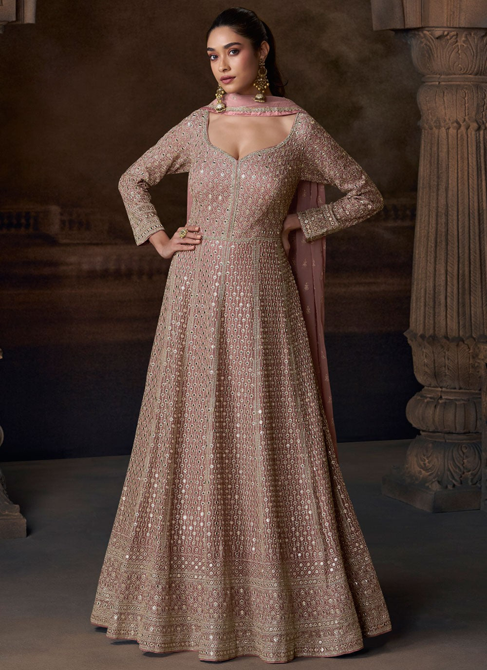 Mirror Chinon Pink Gown G19790