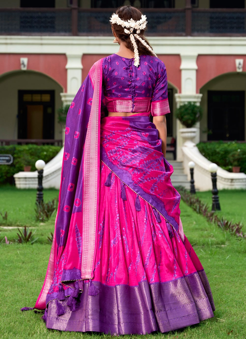 Printed Silk A - Line Lehenga - L2577