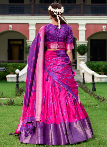 Printed Silk A - Line Lehenga - L2577