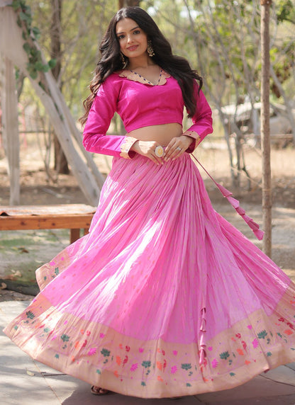 Border Work Viscose Readymade Lehenga Choli - L2191