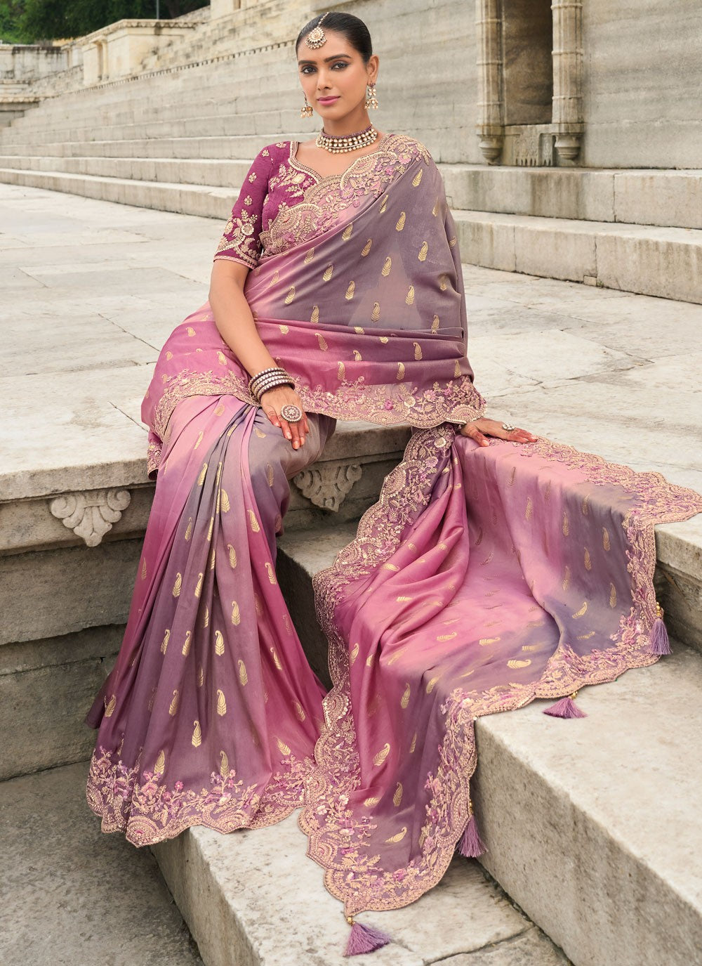Designer Buttis Pink Silk S13021