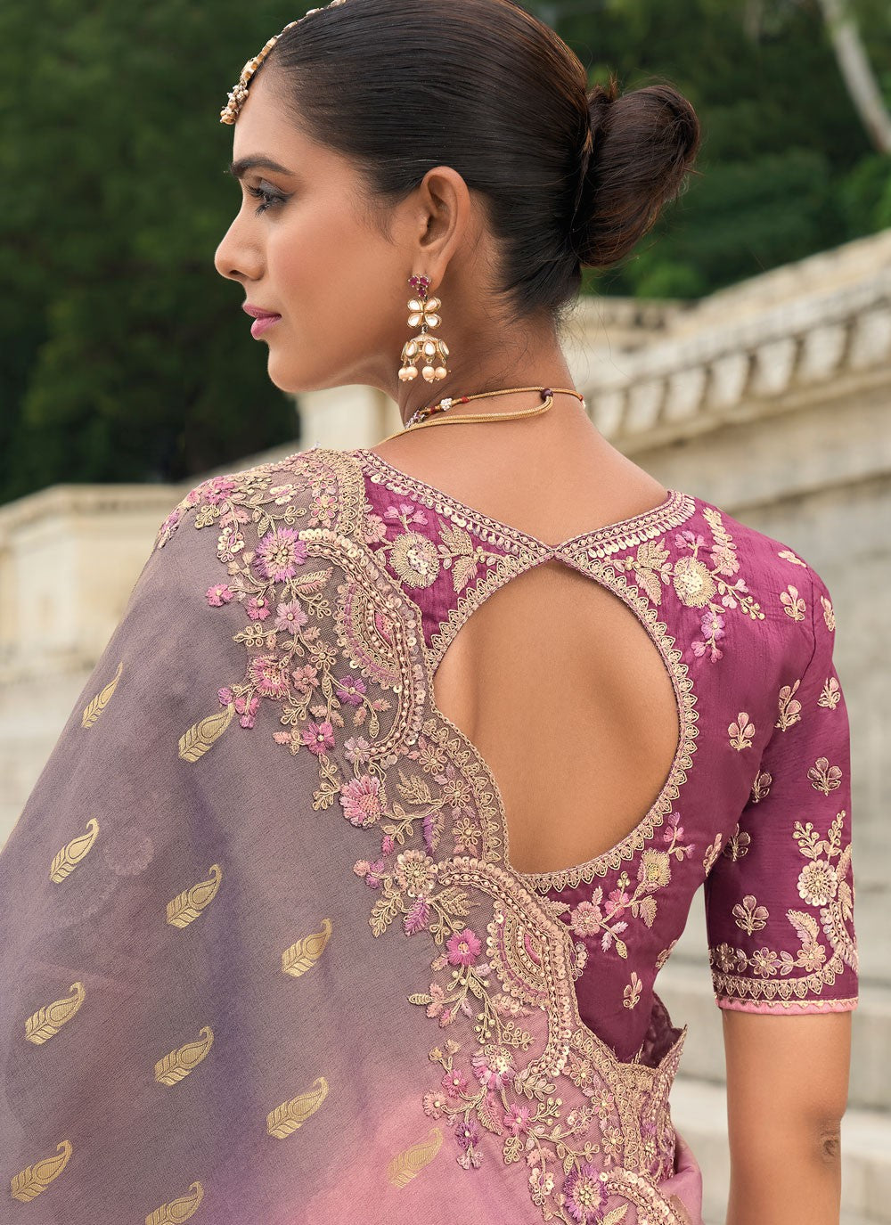 Designer Buttis Pink Silk S13021