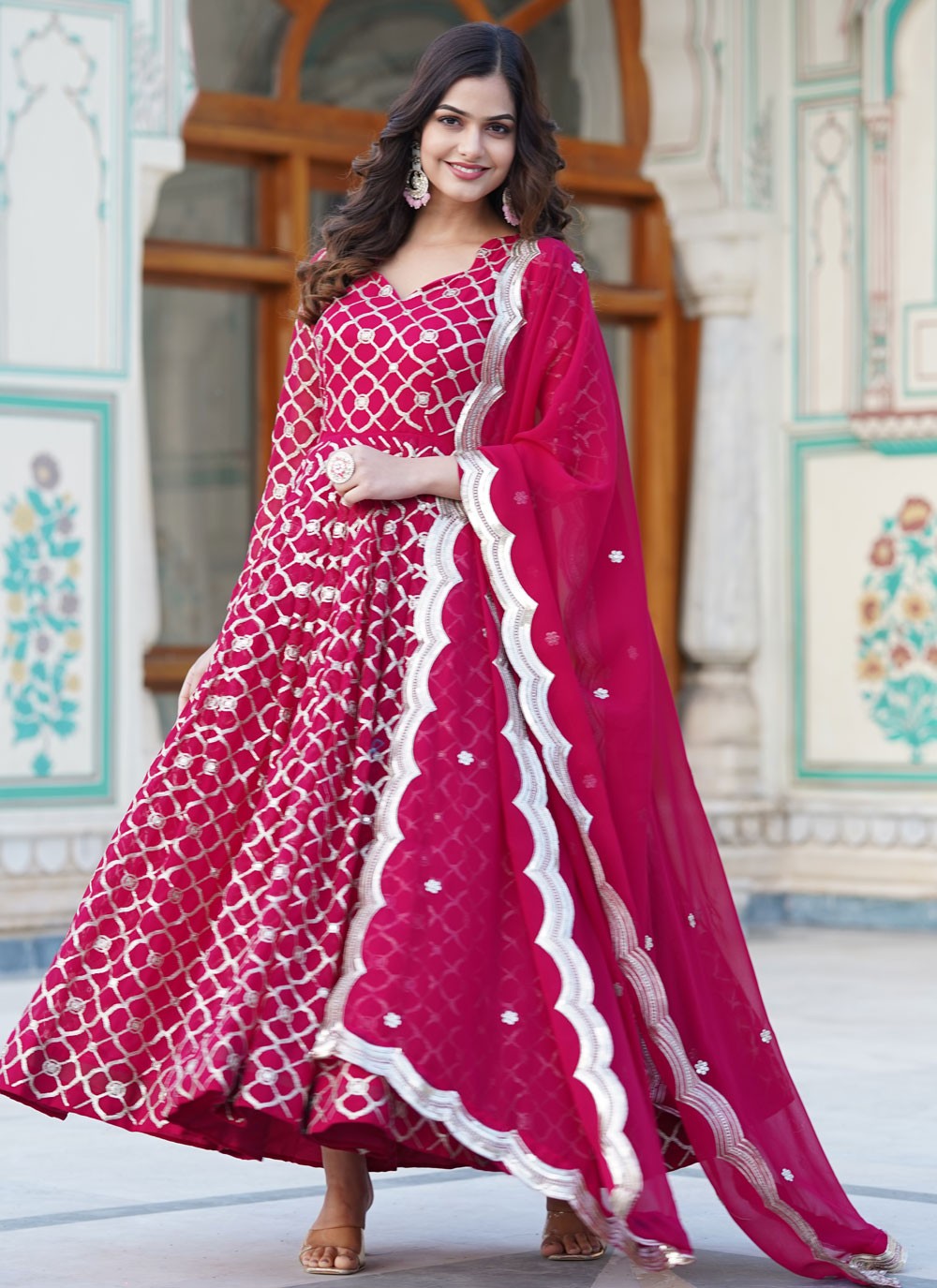 Faux Georgette Gown - G1333