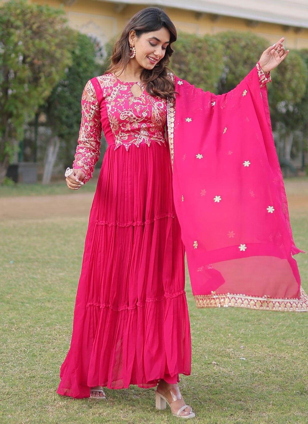Faux Georgette Gown - G1354