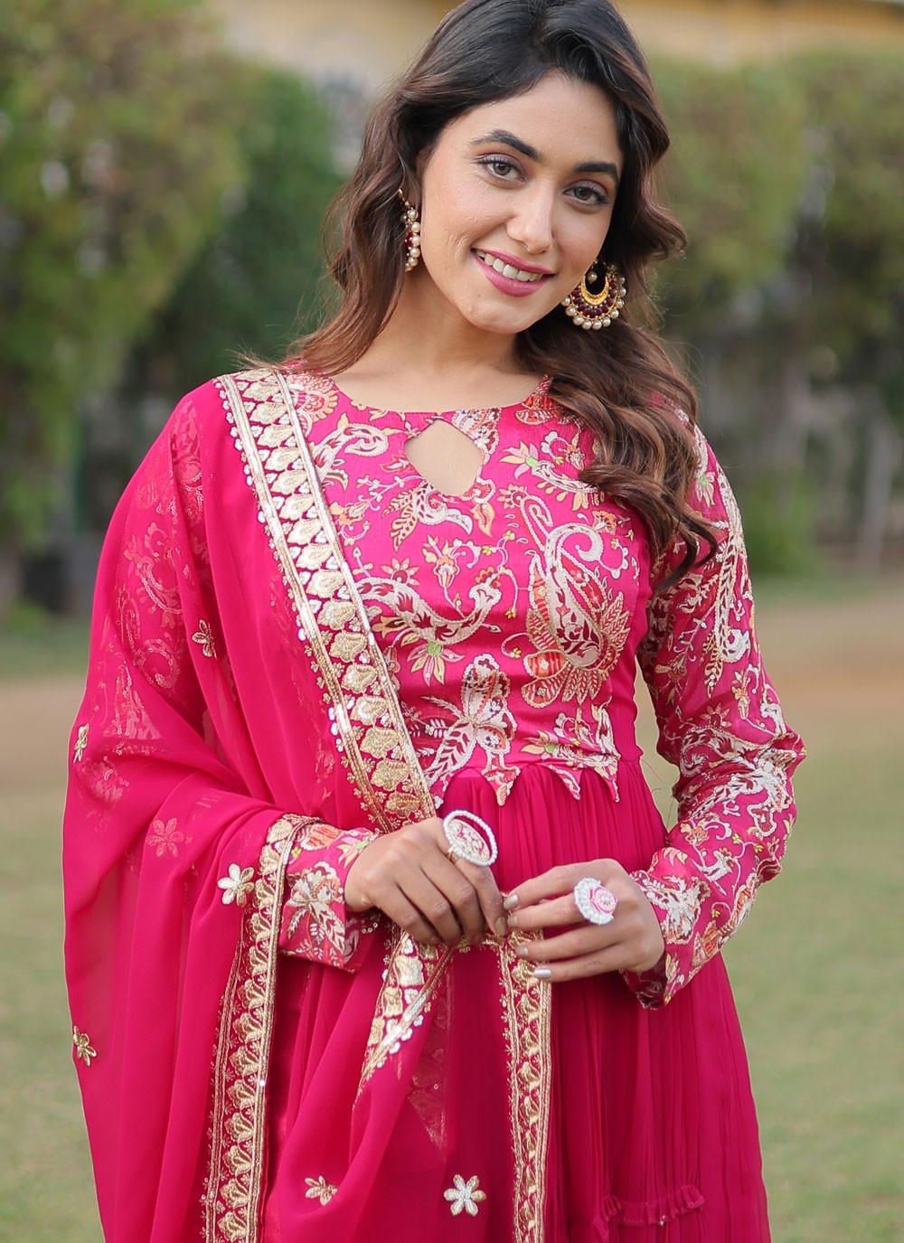 Faux Georgette Gown - G1354