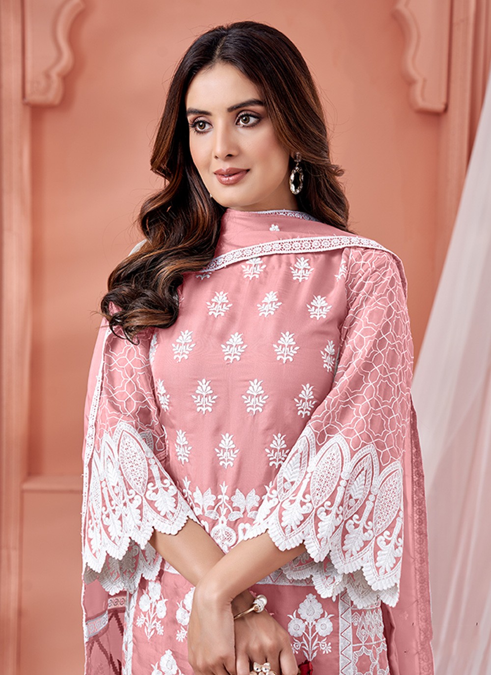 Organza Salwar Suit - T1290