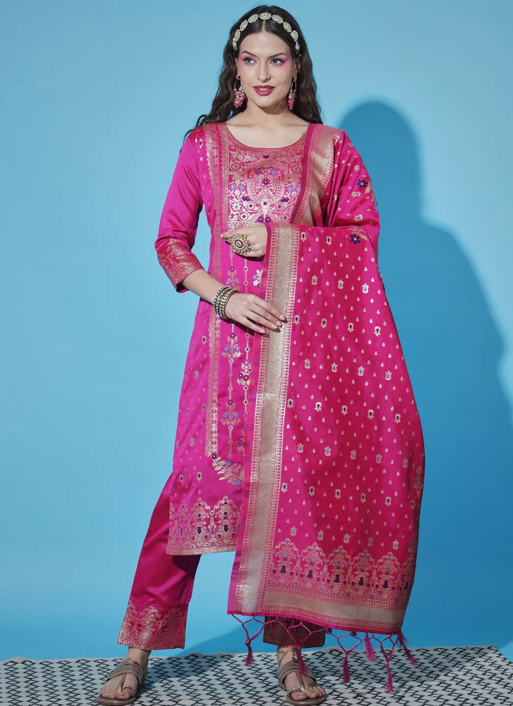 Cotton Silk Salwar Suit - T1522