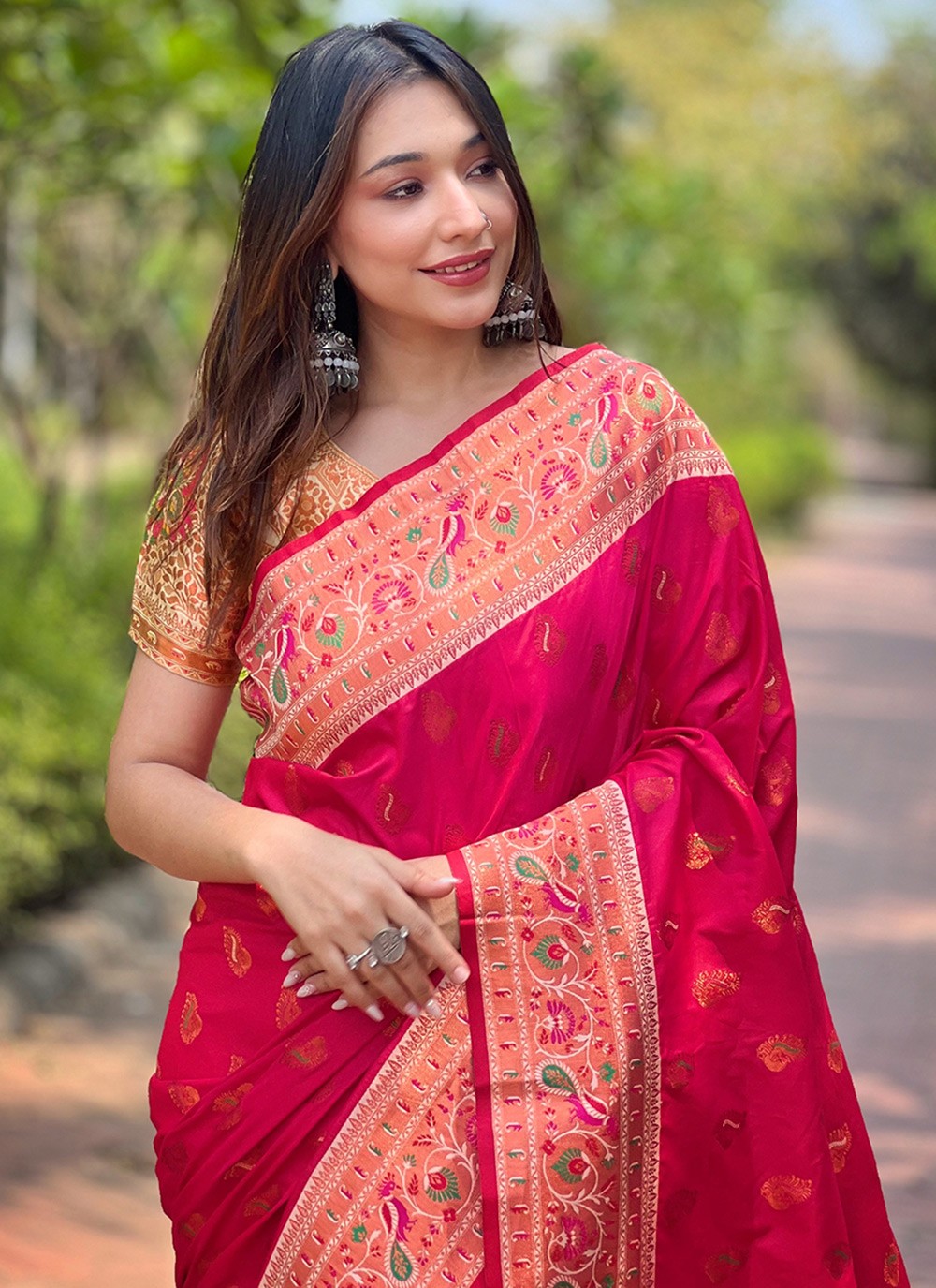 Classic Woven Paithni, Silk Saree - S8849
