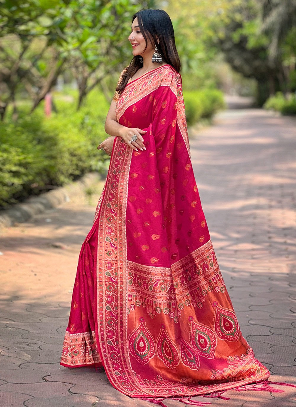 Classic Woven Paithni, Silk Saree - S8849