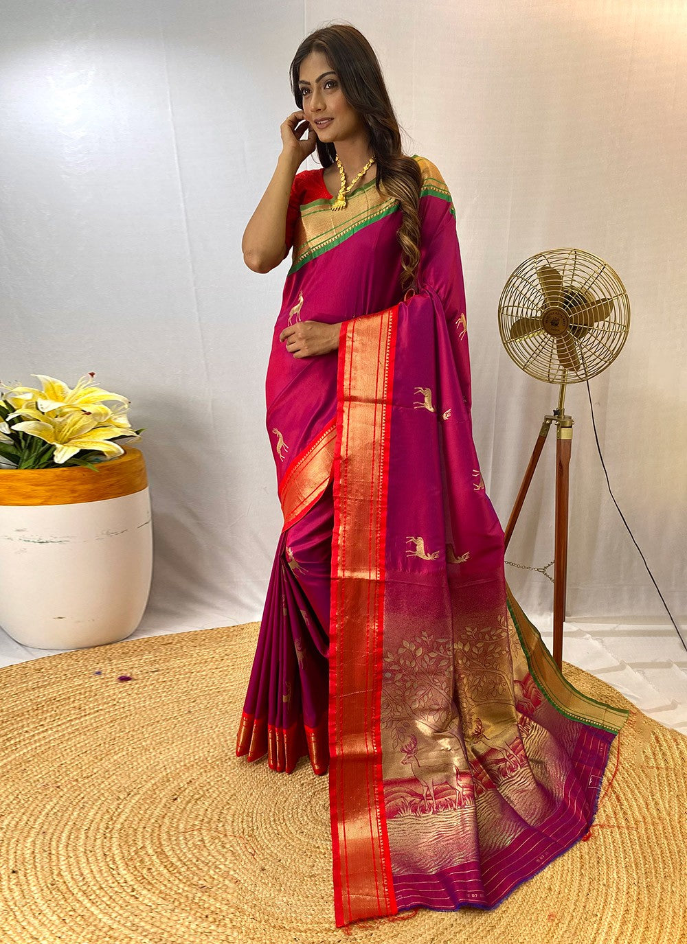 Classic Woven Silk Saree - S8442