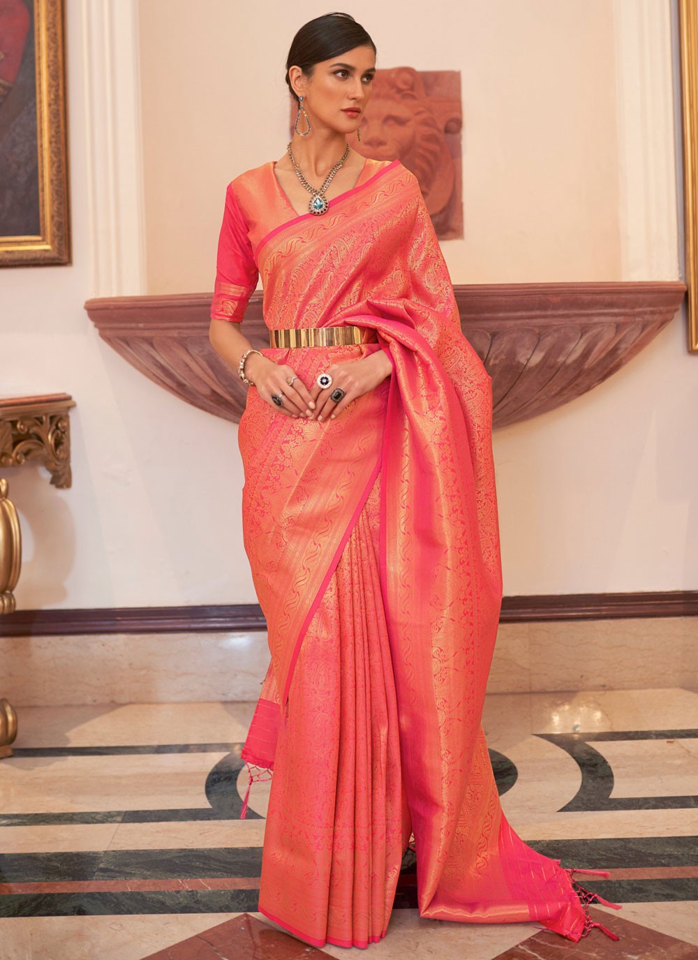 Designer Weaving Zari Silk Saree - S6224
