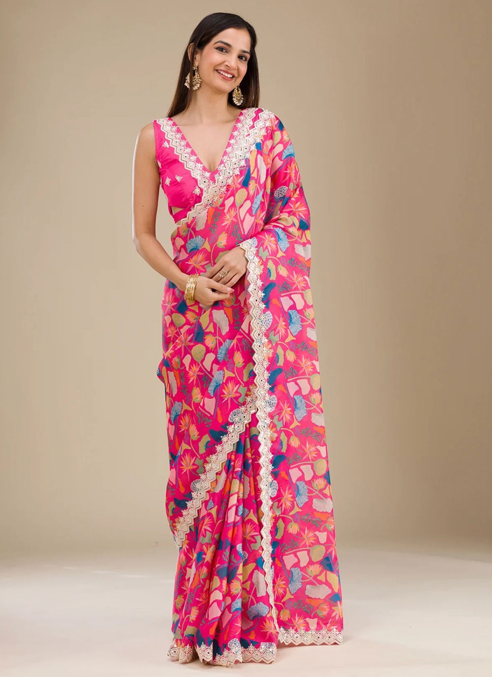 Contemporary Cord Pink Georgette S12361