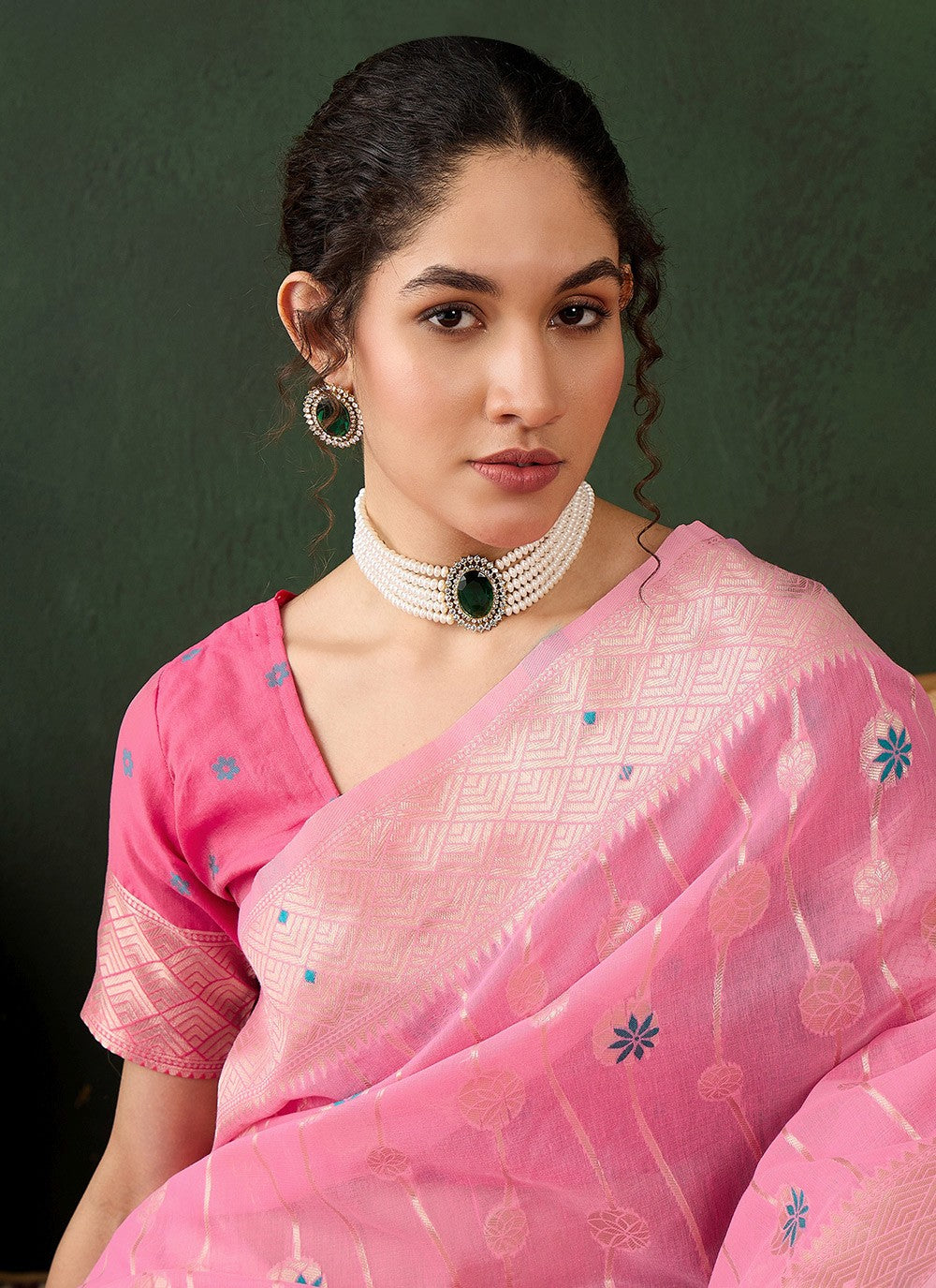 Classic Woven Cotton Saree - S8324