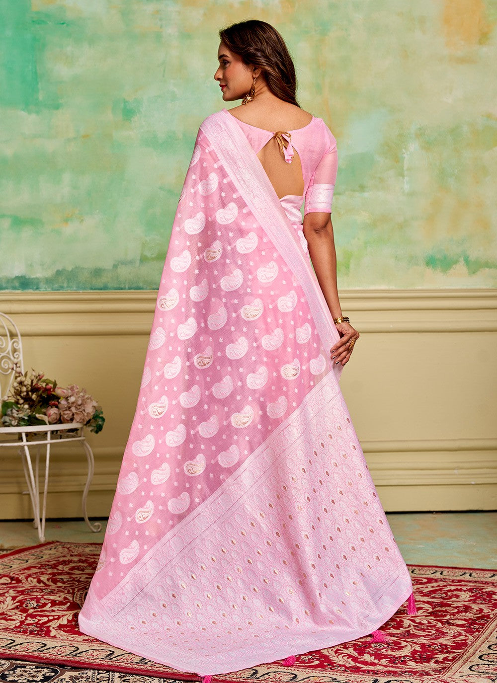 Woven Cotton Saree - S11881