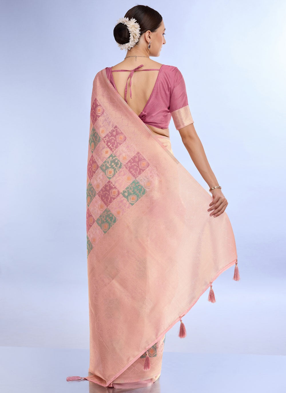 Classic Jacquard Work Cotton , Jacquard Saree - S7424