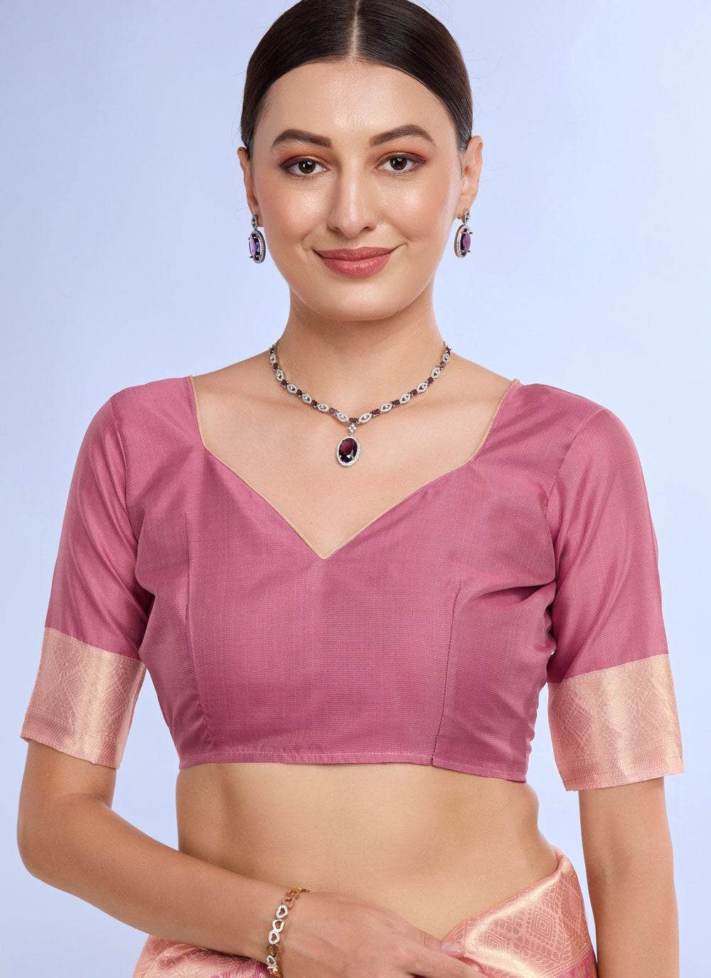 Classic Jacquard Work Cotton , Jacquard Saree - S7424