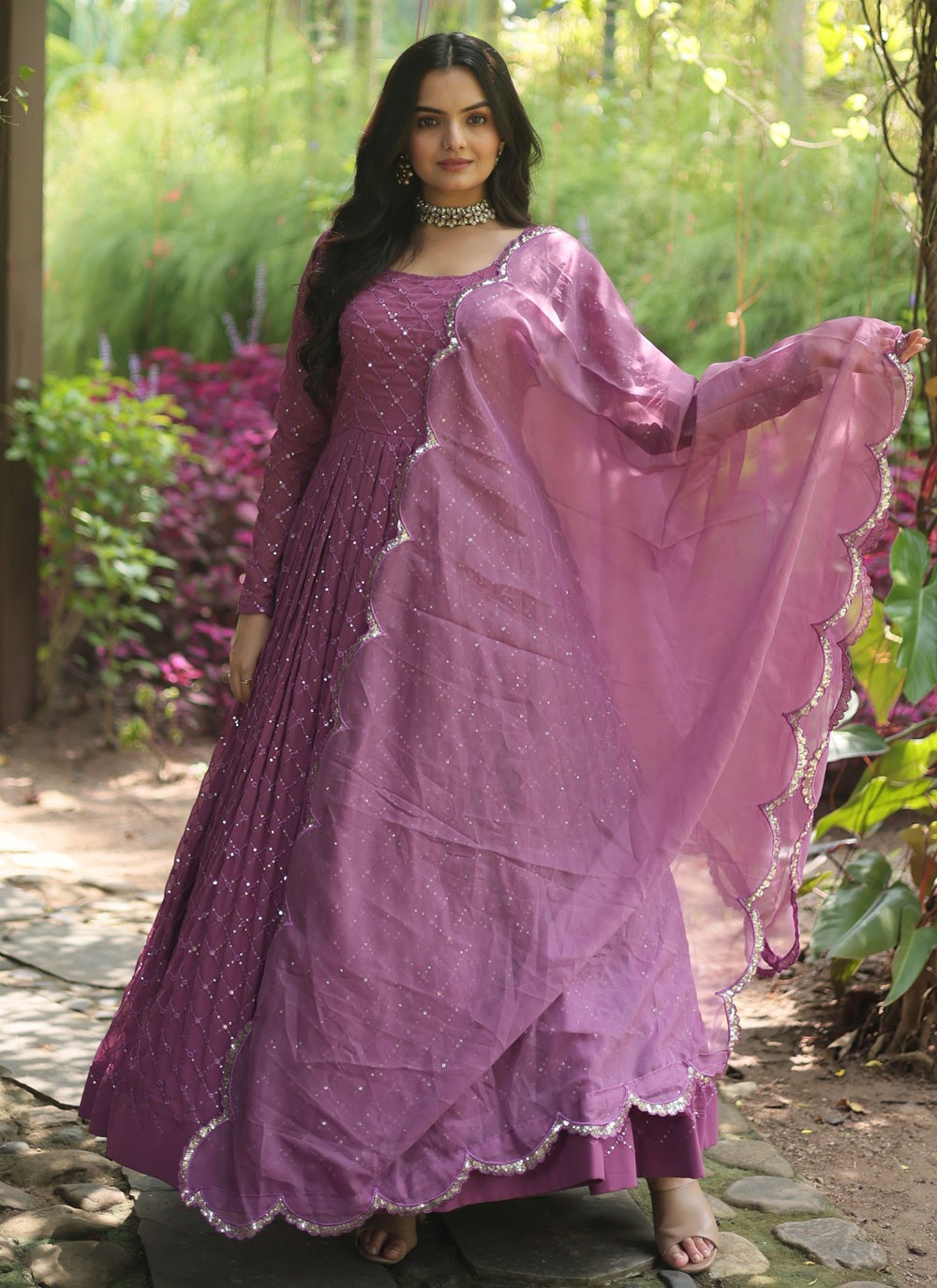 Faux Georgette Gown - G1251