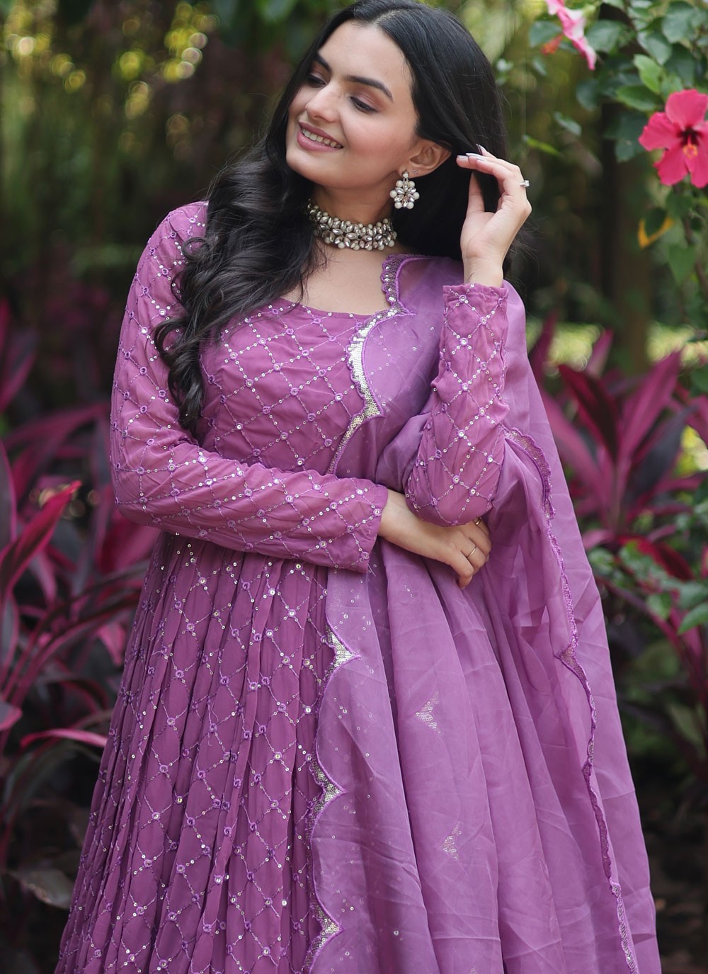 Faux Georgette Gown - G1251