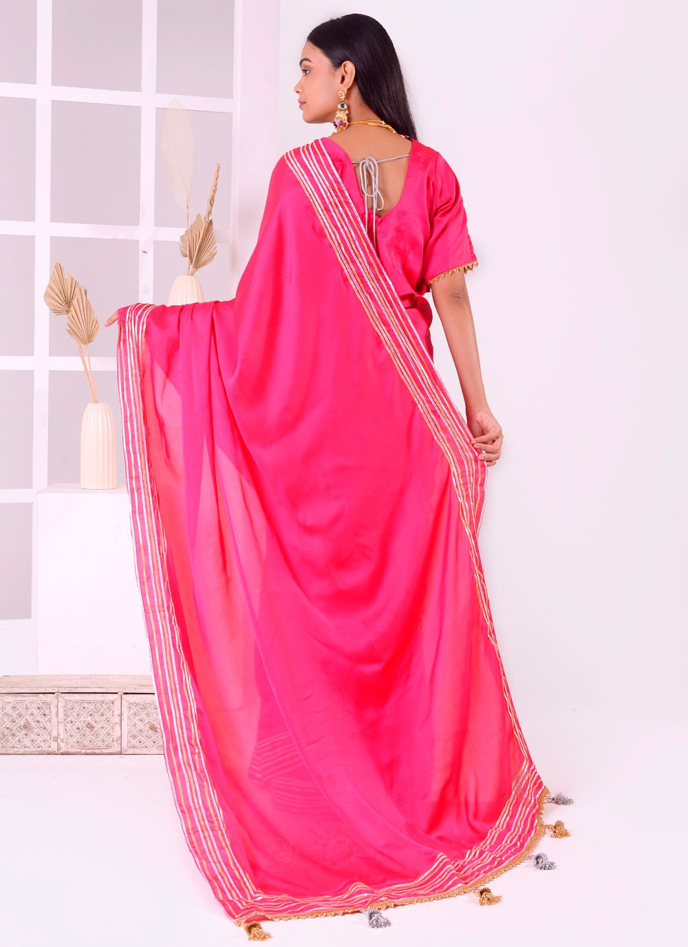 Classic Embroidered Georgette Saree - S7727