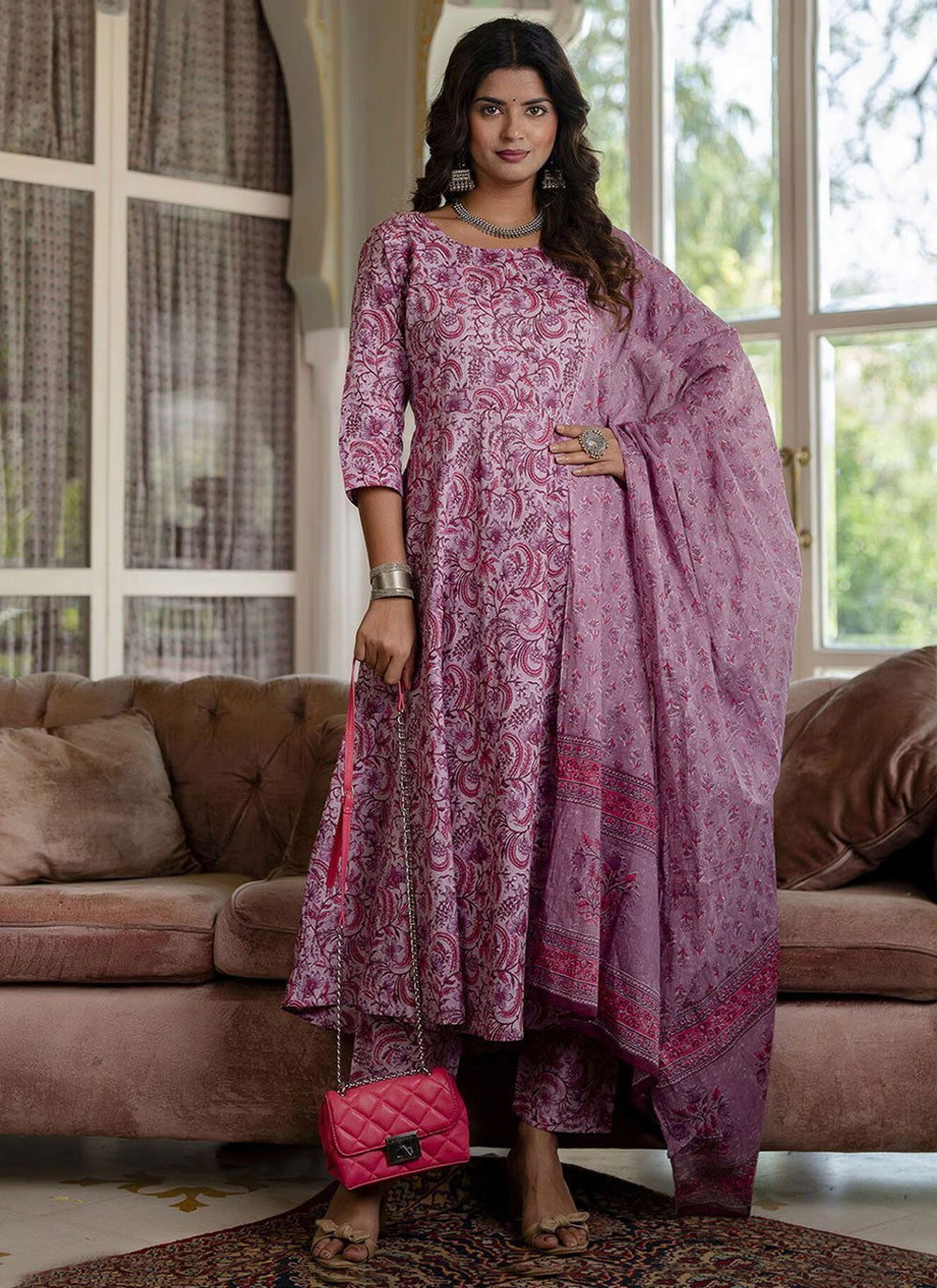 Cotton Anarkali - T2457