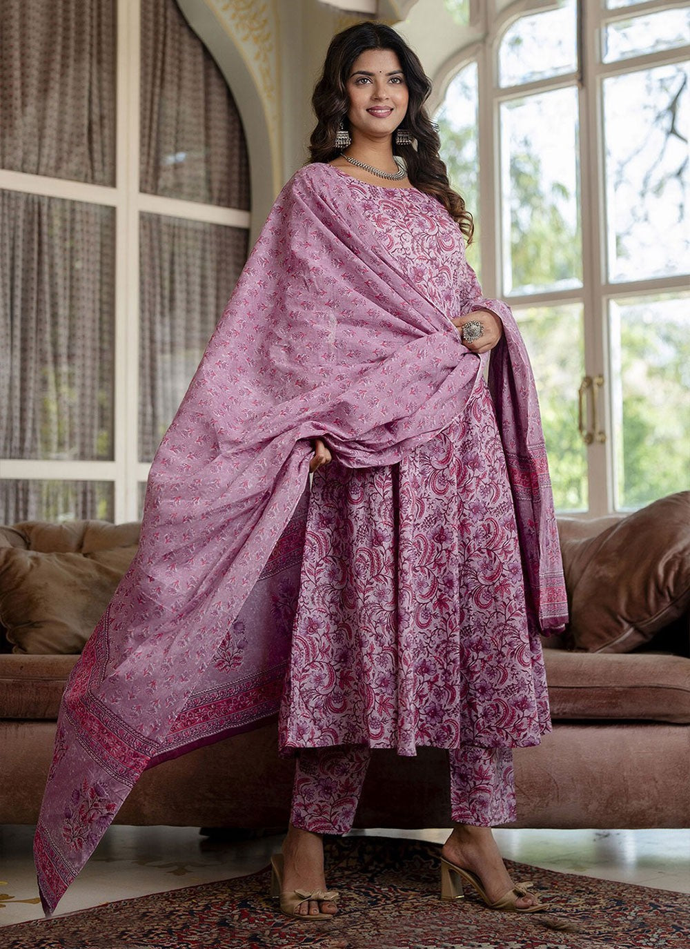 Cotton Anarkali - T2457