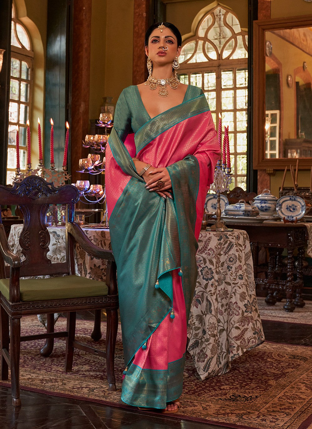 Designer Weaving Zari Kanjivaram Silk Saree - S3139