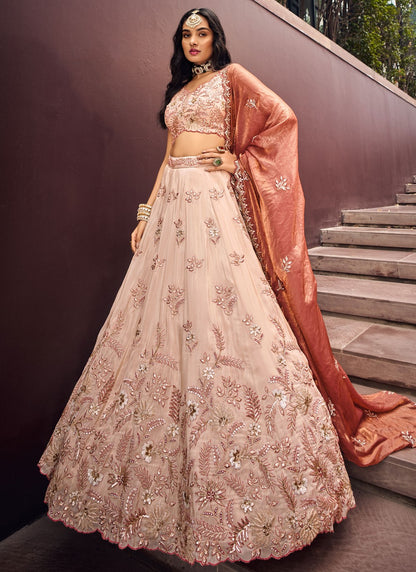 Embroidered Viscose A - Line Lehenga - L2368