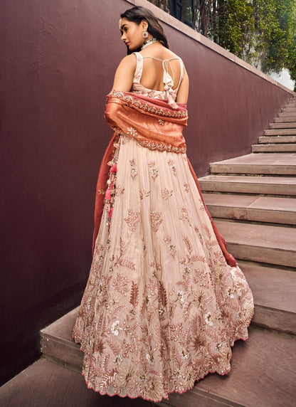 Embroidered Viscose A - Line Lehenga - L2368