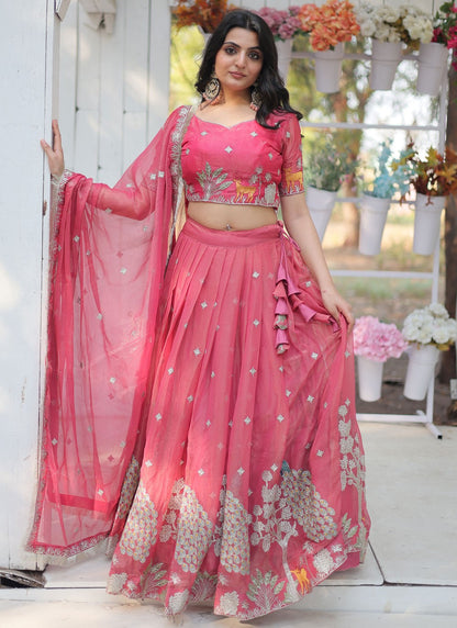 Machine Embroidery Fancy Fabric Bollywood Style - L2394