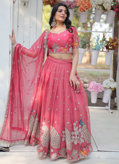 Machine Embroidery Fancy Fabric Bollywood Style - L2394