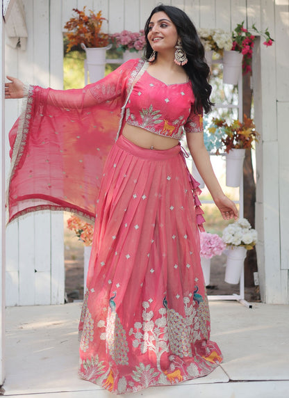 Machine Embroidery Fancy Fabric Bollywood Style - L2394