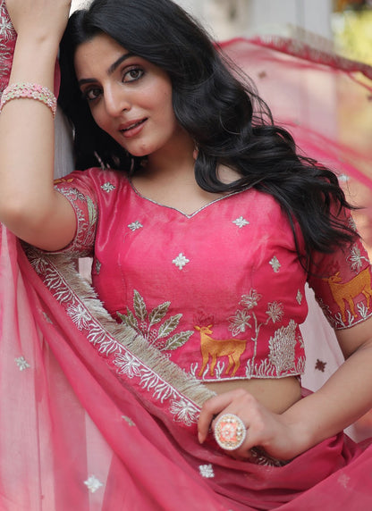 Machine Embroidery Fancy Fabric Bollywood Style - L2394