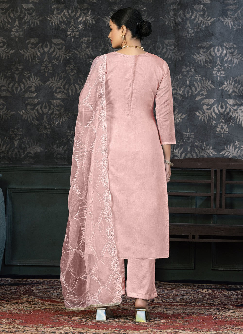 Organza Salwar Suit - T1417