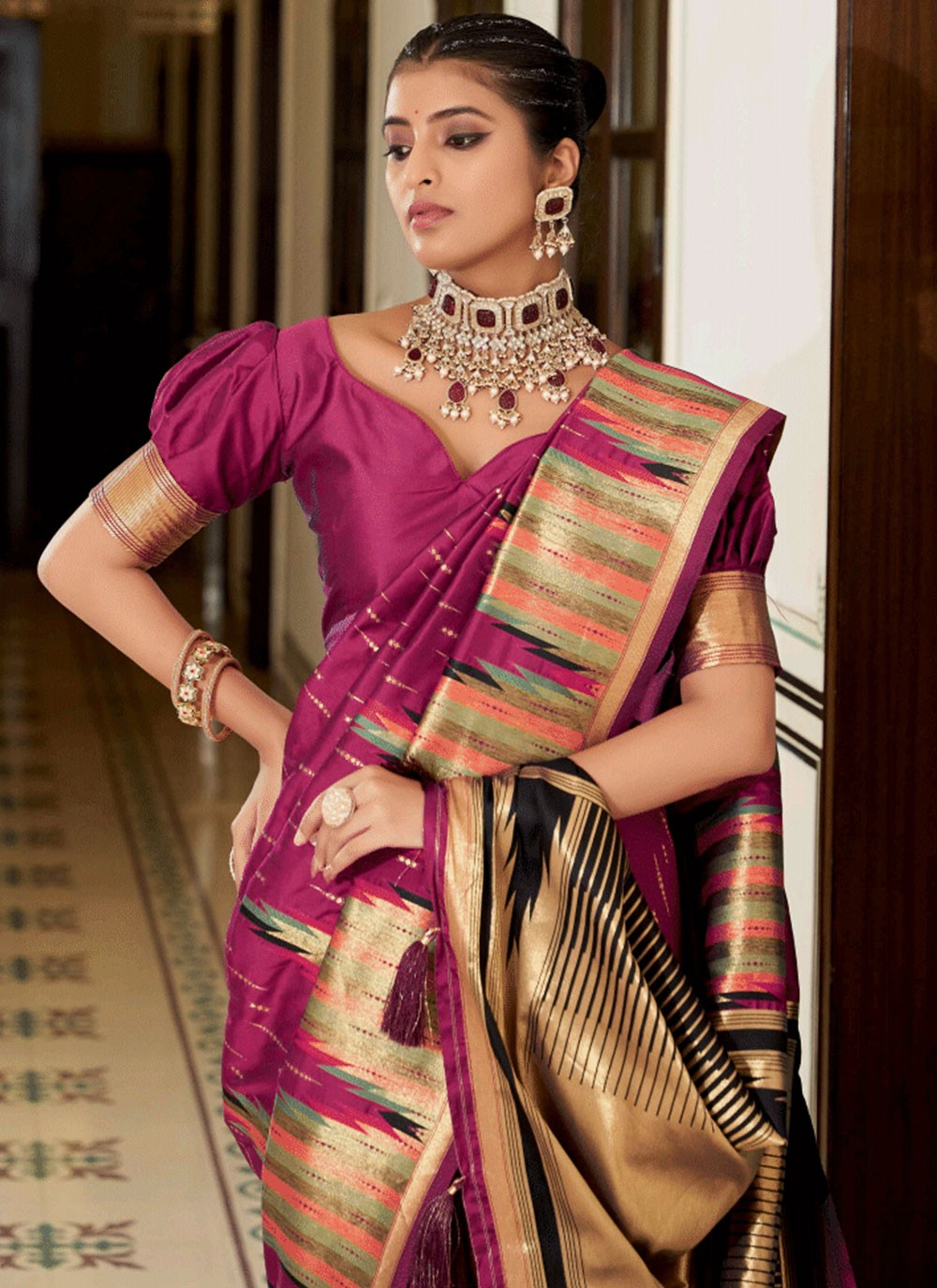 Classic Woven Silk Saree - S6476