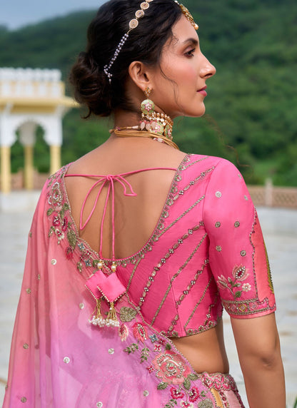 Embroidered Silk A - Line Lehenga - L2813