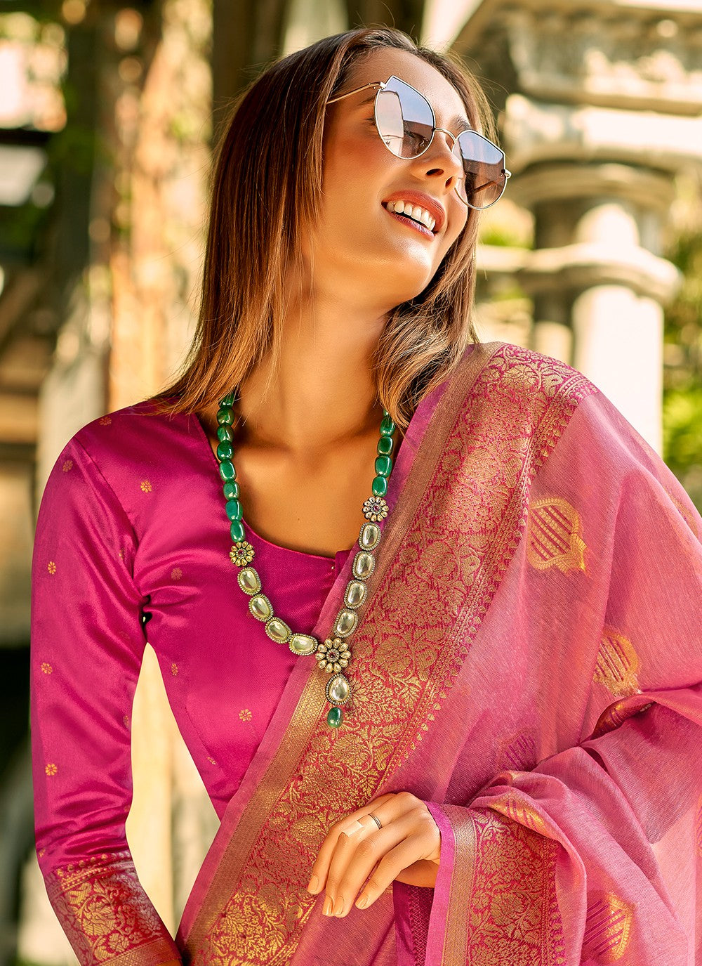 Classic Weaving Zari Tussar Silk Saree - S6021