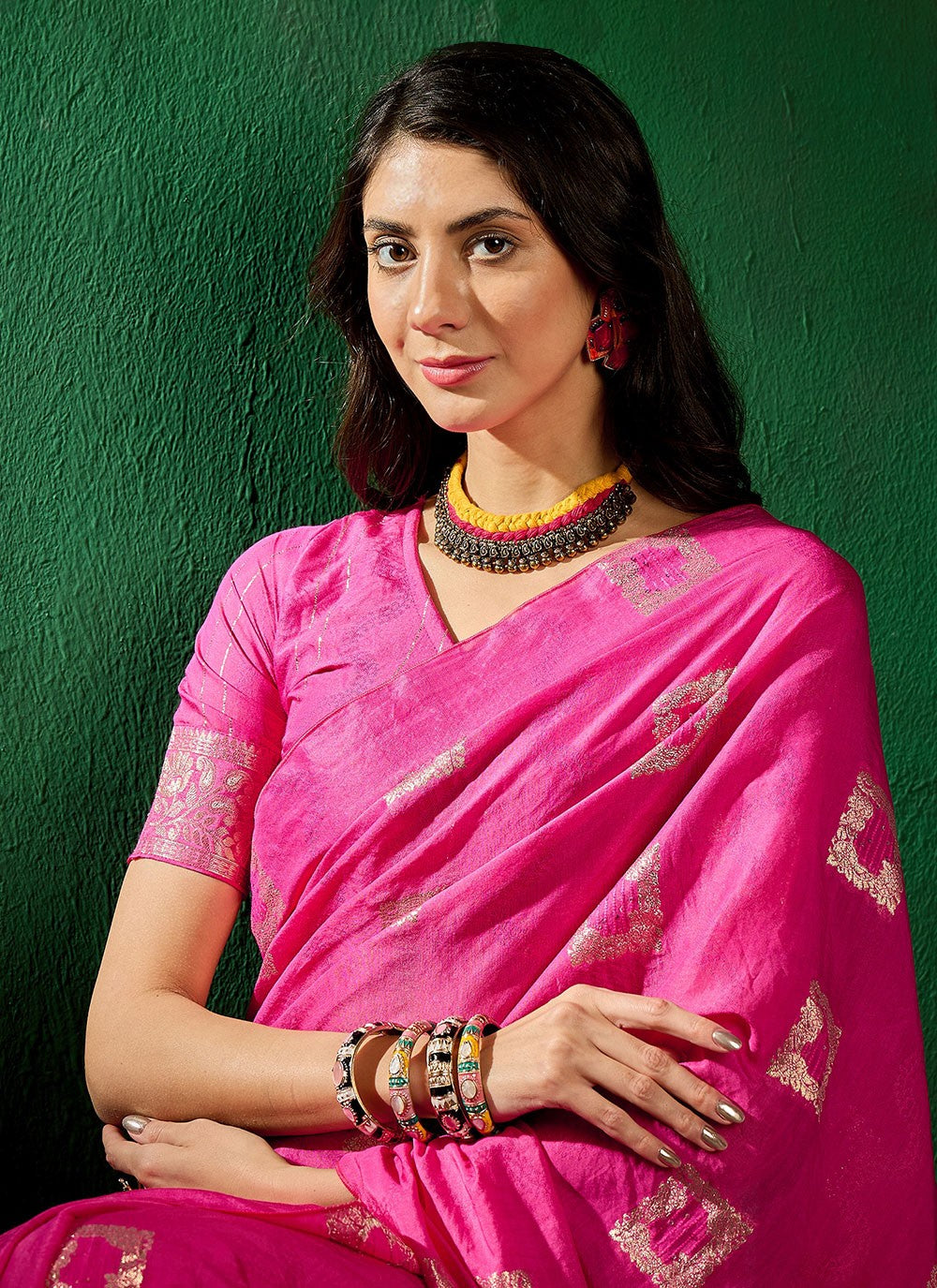 Casual Woven Art Silk Saree - S7308