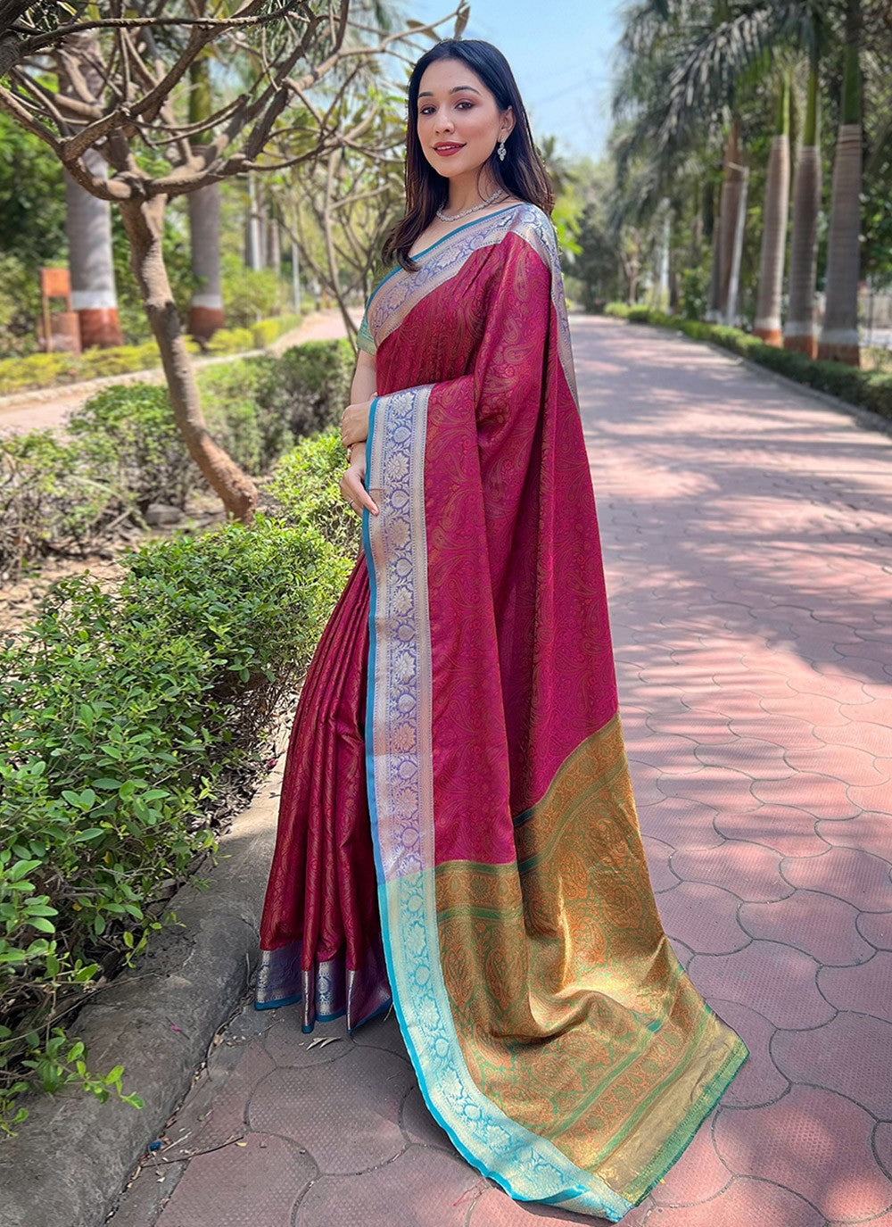 Classic Woven Silk Saree - S7845