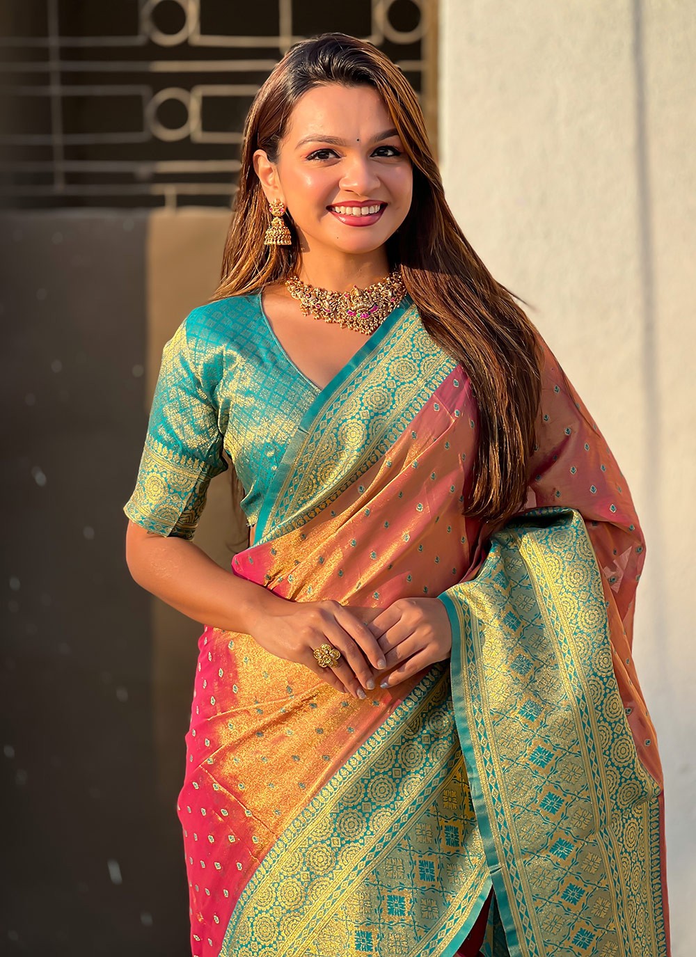 Woven, Zari Silk Saree - S11817