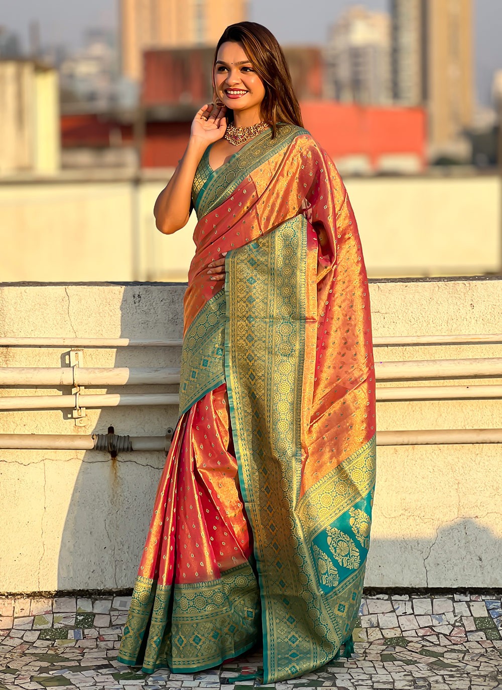 Woven, Zari Silk Saree - S11817